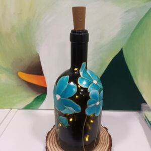 Lámparas decorativas hechas con botellas