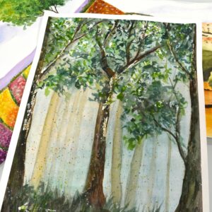 Láminas de acuarelas